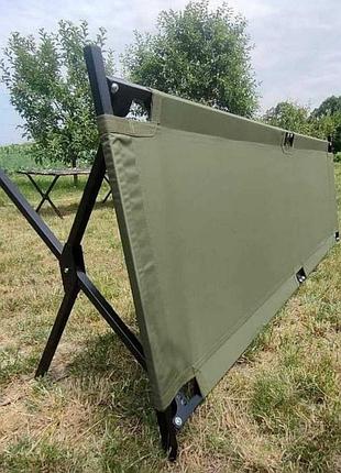 Раскладушка нато туристическая походная усиленная до 250 кг пиксель
