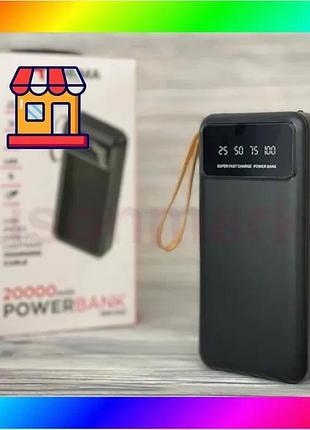 Bs зовнішній акумулятор power best mix bank torima trm-1021 20000 mah батарея заряджання чорний bas77/n