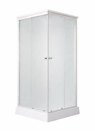 Душевой бокс lidz kubis sb90x90.sat.low.fr, стекло frost 4 мм