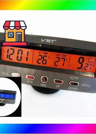 Bs автомобільний годинник з best mix термометром і вольтметром vst 7045v bas77/n