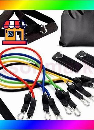 Bs набор эспандеров для best mix фитнеса power bands 5 резиновых жгутов bas77/n