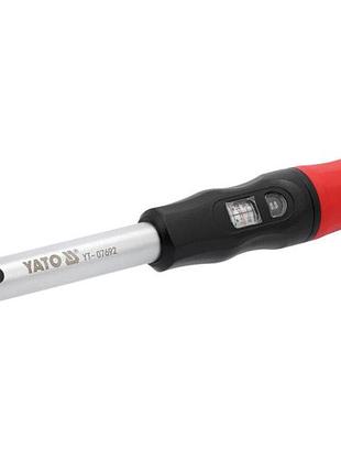 Ключ динамометричний з налаштувальним вічком yato : квадрат 3/8", f= 10- 60 нм, l= 310 мм [10]