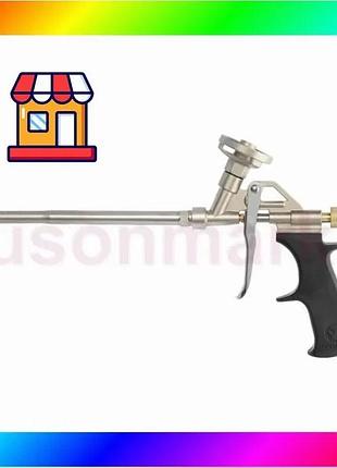 Bs пістолет для монтажний best mix піни + 4 насадки intertool pt-0603 bas77/n
