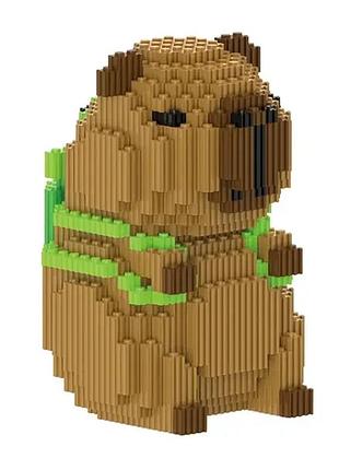 3d конструктор magic blocks капибара с рюкзаком.
