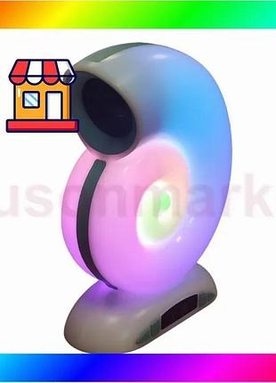 Bs настольная лампа с best mix rgb подсветкой и bluetooth-колонкой с часами l39 mini bas77/n