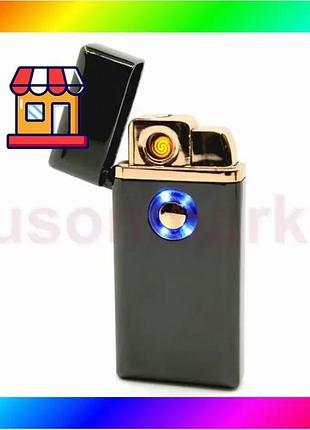 Bs запальничка usb електроімпульсна best mix + газ тh-705 чорна bas77/n