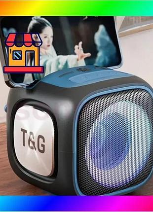 Bs портативная bluetooth колонка best mix tg359 7w с rgb подсветкой чёрная bas77/n