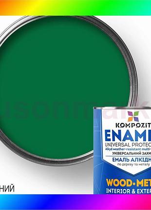Bs эмаль алкидная kompozit®, best mix глянцевый, 2,8 кг, зеленый bas77/n