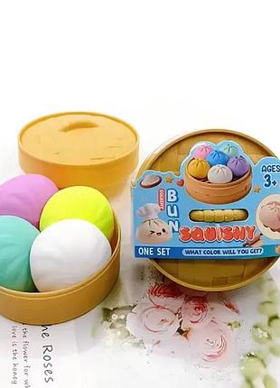 Игрушки 4 в 1 dumplining, mystery dumpling, squishies dumpling сквозные пельмень 2