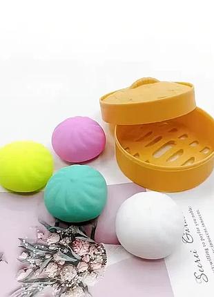 Игрушки 4 в 1 dumplining, mystery dumpling, squishies dumpling сквозные пельмень 3