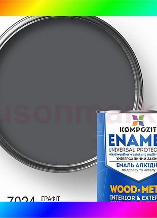 Bs эмаль алкидная kompozit®, best mix матовый, 2,8 кг, графит ral 7024 bas77/n