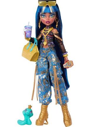 Кукла монстр хай клео де нил с аксессуарами оригинал mattel monster high cleo de nile клеопатра