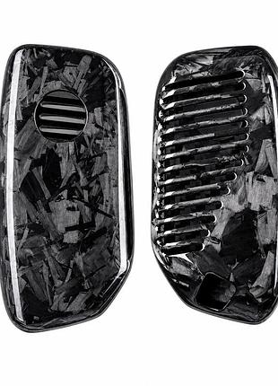 Карбоновый чехол для ключа bmw x6 7 series ix x3 i4 x4 3 series x2 x7 i3 x5 5 series x1 2 series 4 series черный