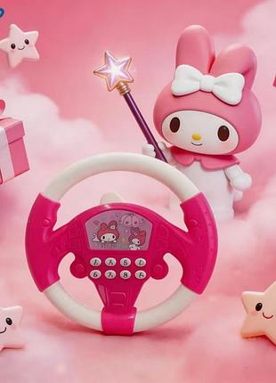 Детский руль hello kitty kj-7678 розовый