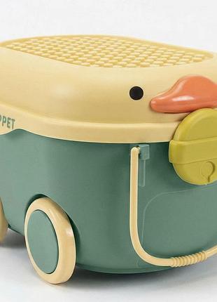 Многофункциональный ящик для хранения игрушек poppet утенок green размер s