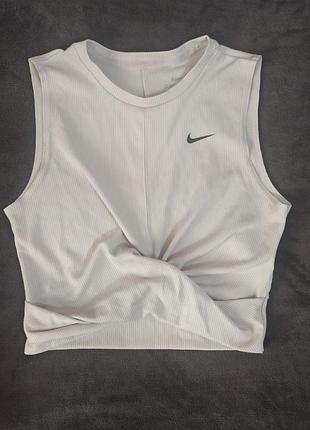 Спортивний топ nike бежевий