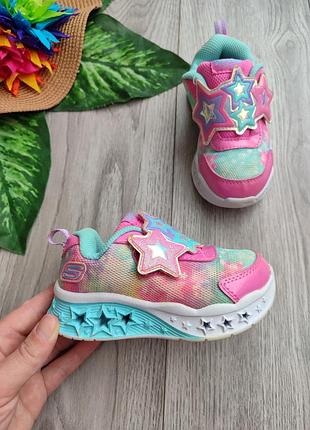 Кроссовки для девочки на пустышке skechers 24 размер