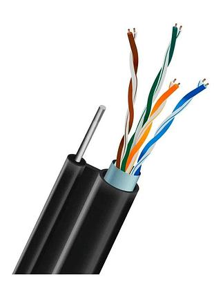 Кабель вита пара ftp cat5e cu 0.51mm ldpe outdoor + проволока trinix 305m