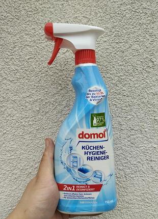 Спрей для кухни domol 2в1 750 мл | очистка и дезинфекция, антижир, антибактериальный