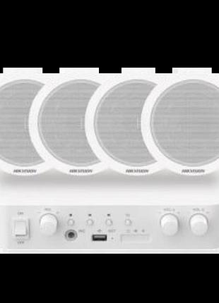 Гібридний аудіокомплект hikvision ds-qae1ka80206-4