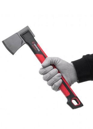 Топор садовый с тефлоновым покрытием 630 г ручка из фибергласса storm intertool ht-0291
