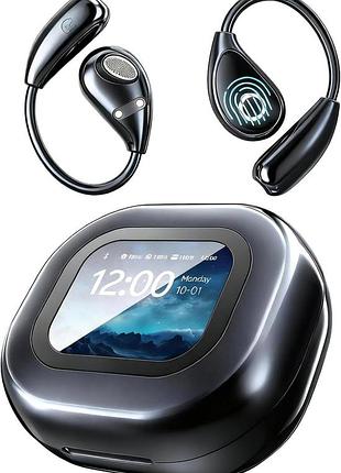 Ai bluetooth навушники m94 open-ear bt 5.4 сенсорний lcd екран бездротові з мікрофоном для спорту