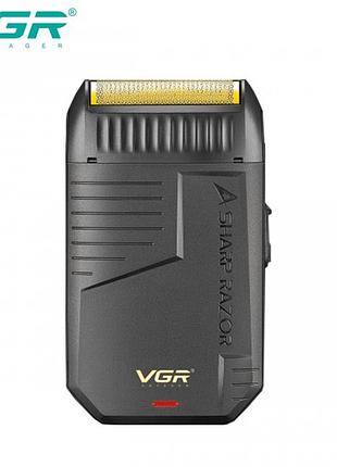 Акумуляторная электробритва шейвер, триммер для бороды vgr v-375