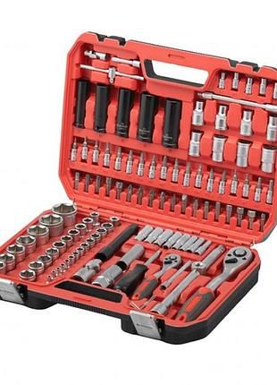 Набор инструментов 1/2" & 1/4" 111ед, impact cr-v головки удлиненные 15,17,19,21,22 intertool et-9111