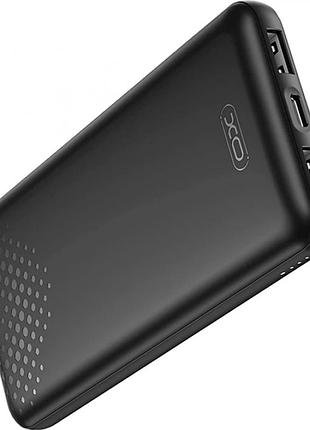 Внешний аккумулятор power bank xo pb312 10000 mah батарея зарядка черный