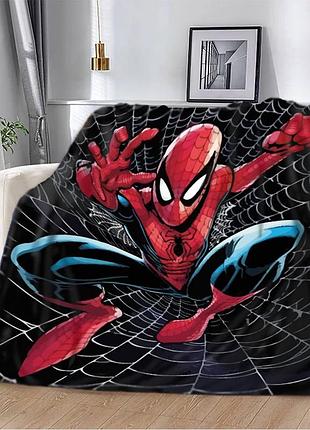 Плед плюшевий теплий 3d людина павук 160х200 см