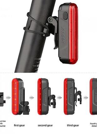 Велосипедный фонарь аккумуляторный с лазерной разметкой велофонарь leadbike ld80-6led