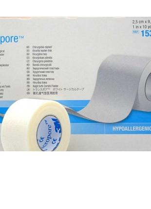 Пластир 3м на нетканій основі micropore 2,5 см х 9,1м
