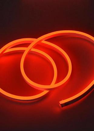 Светодиодная неоновая лента герметичная красная 5 метров neon 220в jl 2835-120 g ip65