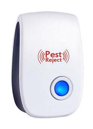 Ультразвуковой отпугиватель грызунов и насекомых pest reject new, 100 м2, 5 вт, белый 2