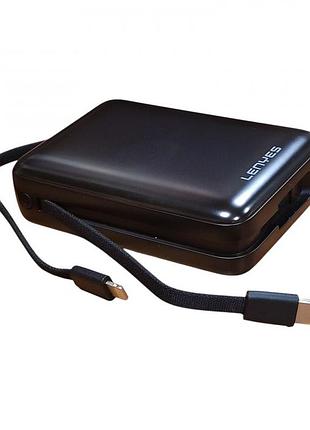 Зовнішній акумулятор power bank lenyes px270d 20000 mah, pd22,5w + швидке заряджання батарея заряджання чорний