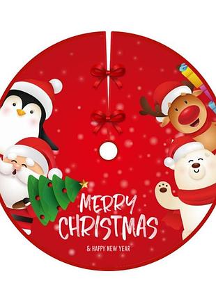 Коврик новогодний под елку merry christmas 5 14004 115х90 см