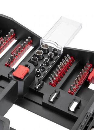 Набор отверток intertool vt-3363, 63 предмета, биты и головки, cr-v сталь, кейс-органайзер 7