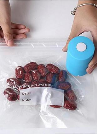 Вакуумный упаковщик ручной для продуктов вакууматор вакуумайзер и 6 пакетов vacuum sealer always fresh