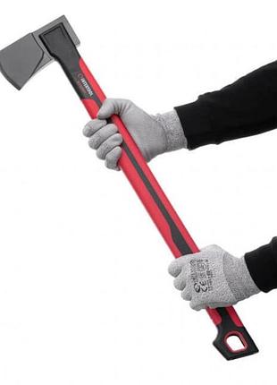 Топор с ручкой из фибергласа 1670 г storm intertool ht-0296