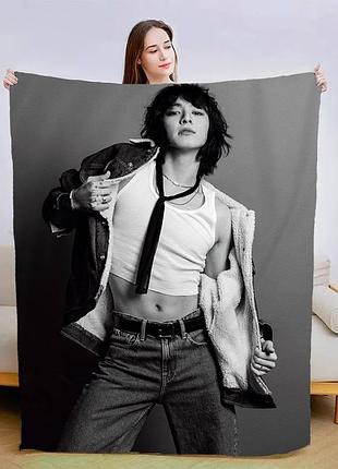 Плед 3d плюшевый на подарок jungkook bts 160х200 см 160 см, 135 см