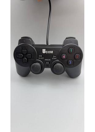 Джойстик проводной для пк черный с вибрацией ucom-208-1 usb