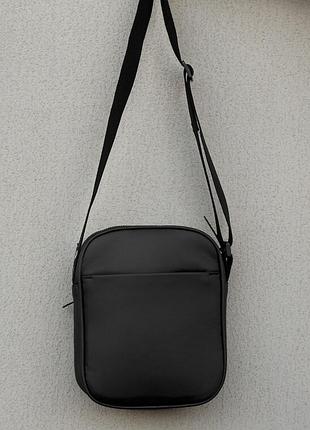 Мужская компактная барсетка staff leather black