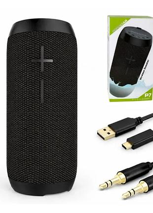 Портативная беспроводная bluetooth колонка hopestar p7 / 10w, bluetooth, tws, fm, mp3, aux, mic черная