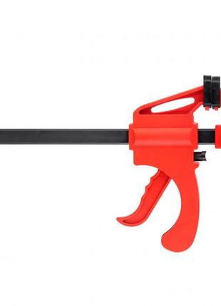Струбцина автоматична intertool ht-6020, 150×60 мм, з пластиковою рукояткою, одноручне керування