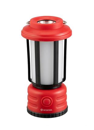 Фонарь кемпинговый intertool lb-0210, подвесной, аккумуляторный, светодиодный, рассеянный свет