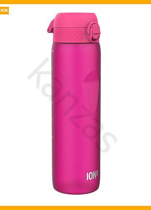 Бутылка для воды ion8 1000 мл эко бутылка без bpa для фитнеса и активного отдыха розовая