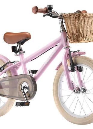Детский велосипед miqilong atw-rm16-pink rm 16" розовый
