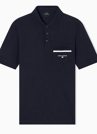 Нова футболка поло armani exchange s pique polo