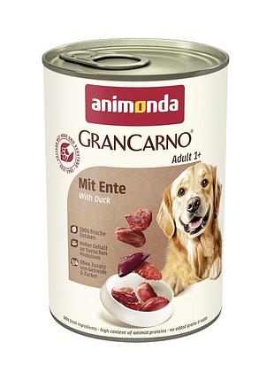 Корм вологий grancarno adult with duck для дорослих собак з качкою 400 г