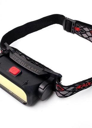 Налобный фонарик bl-008, аккумуляторный, с белым и красным светом, usb-c зарядка